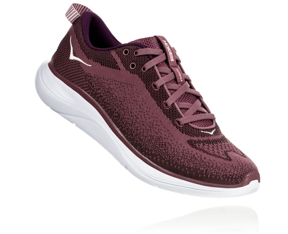 Hoka One One Hupana Flow Stabila Löparskor Dam Rosa Bruna Mörk | 89QAHITFO