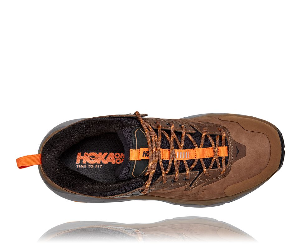 Hoka One One Kaha Low GORE-TEX Vandringskängor Herr Orange | 18WGTPHOB