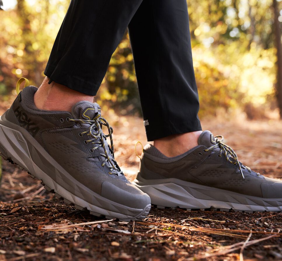 Hoka One One Kaha Low GORE-TEX Vandringskängor Herr Gröna | 89EBQYNSJ