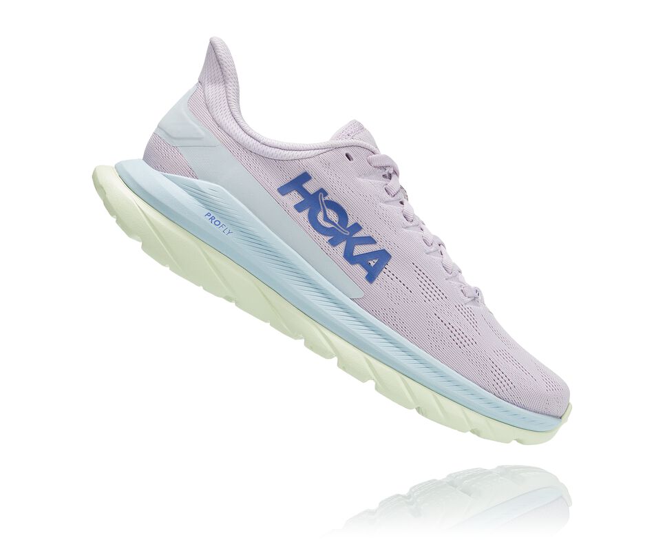 Hoka One One Mach 4 Stabila Löparskor Dam Orchid Hush / Iris Bloom | 23FIEAQUM