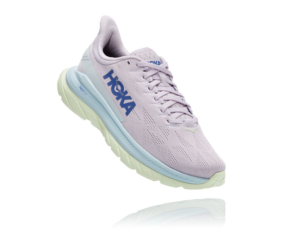 Hoka One One Mach 4 Stabila Löparskor Dam Orchid Hush / Iris Bloom | 23FIEAQUM