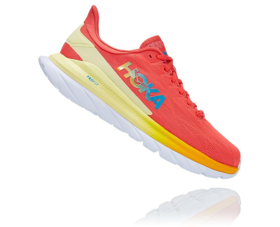 Hoka One One Mach 4 Stabila Löparskor Dam Korall | 46QVSDUMP