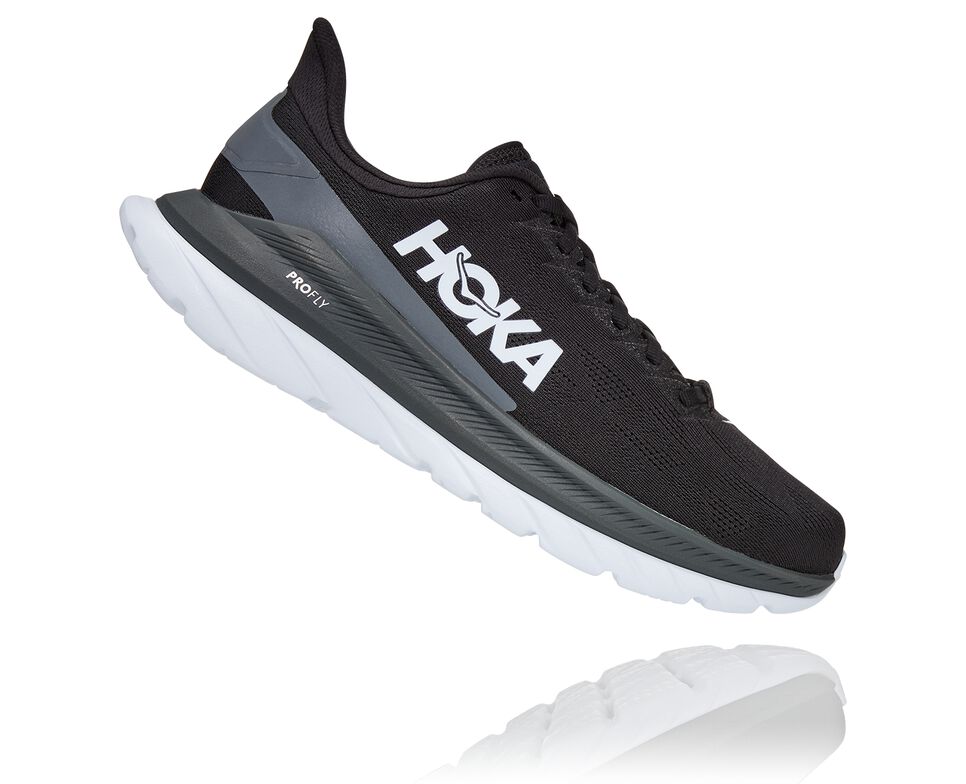 Hoka One One Mach 4 Stabila Löparskor Dam Svarta Mörk | 62RZFYTPB