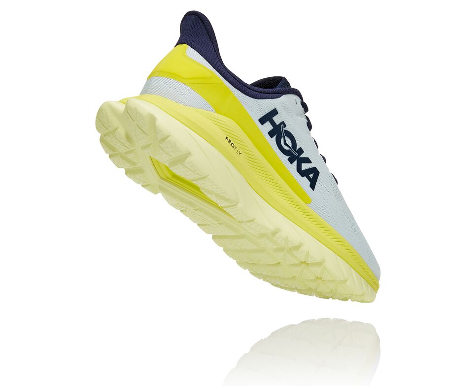 Hoka One One Mach 4 Stabila Löparskor Herr Blå Blommiga | 27XLPSOTK