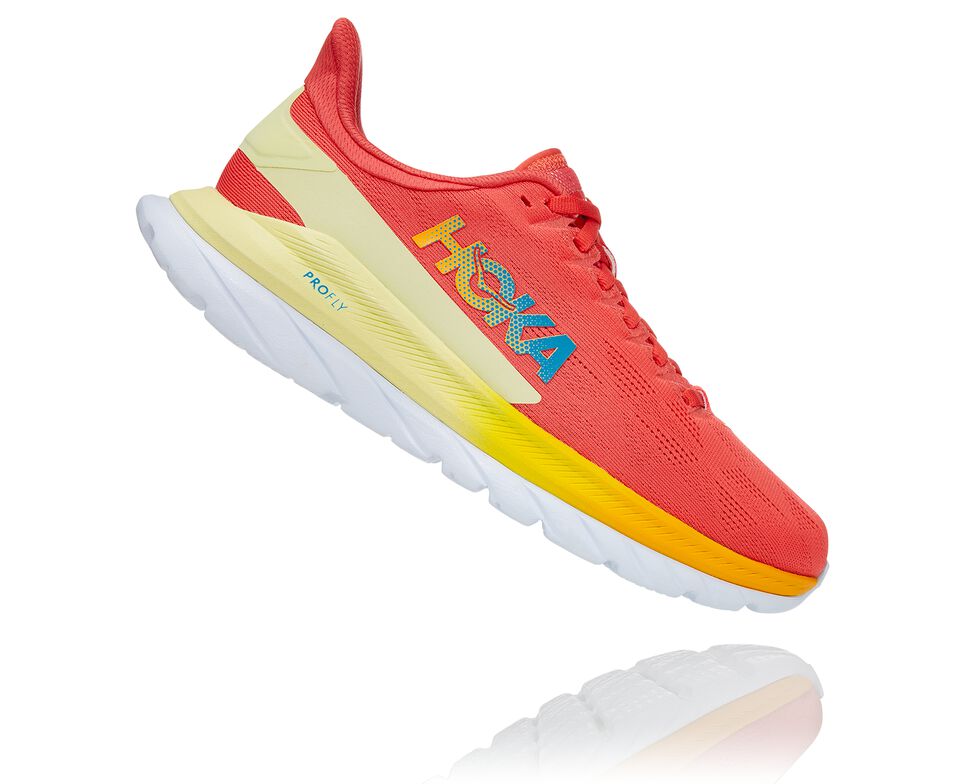 Hoka One One Mach 4 Stabila Löparskor Herr Korall | 57PJBKMST