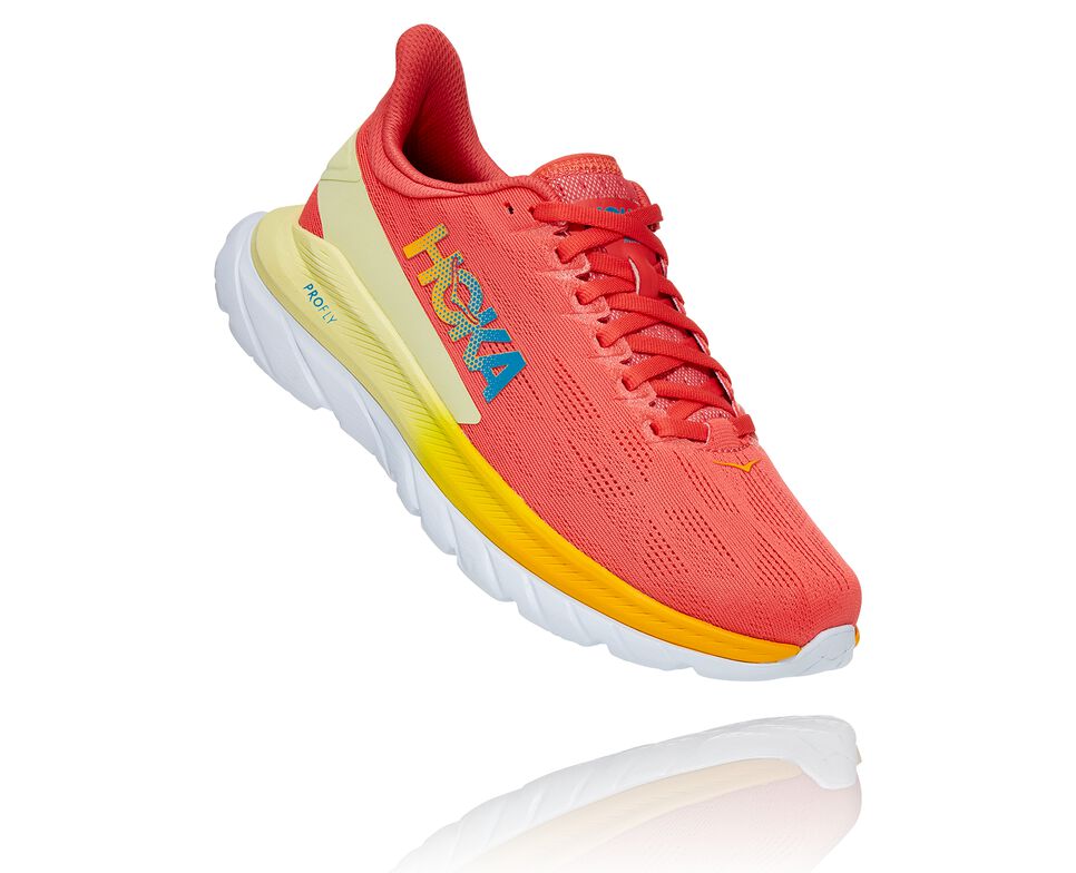 Hoka One One Mach 4 Stabila Löparskor Herr Korall | 57PJBKMST