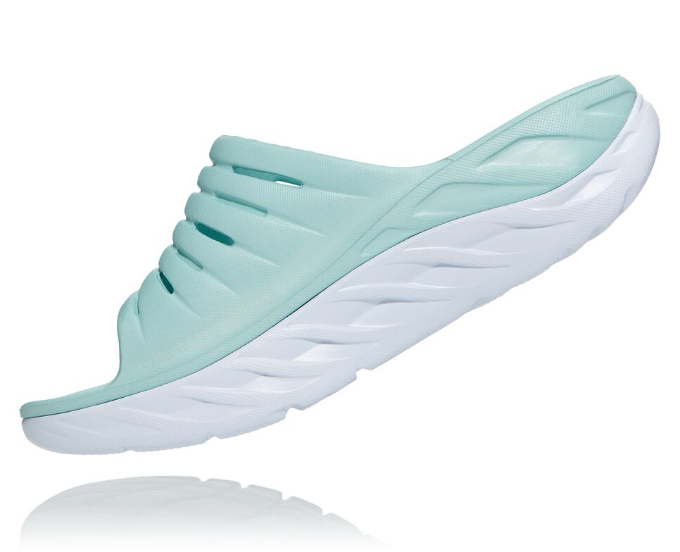 Hoka One One ORA Recovery Badtofflor Dam Blå Vita | 17SJNWAOU