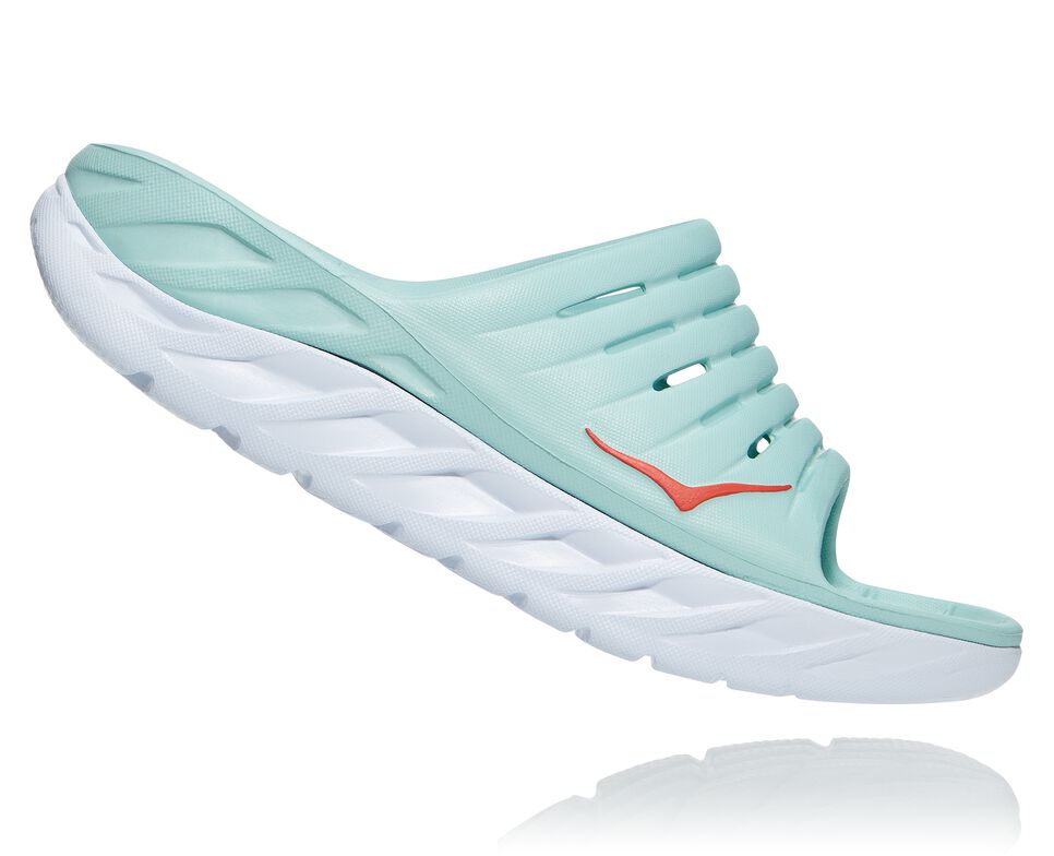 Hoka One One ORA Recovery Badtofflor Dam Blå Vita | 17SJNWAOU