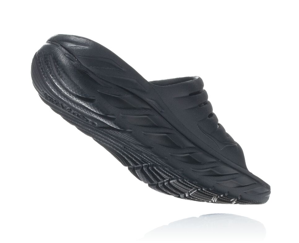 Hoka One One ORA Recovery Badtofflor Dam Svarta Svarta | 67GSHKBRJ