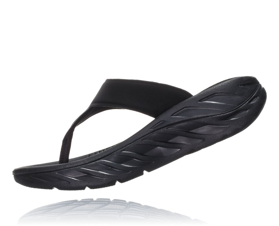 Hoka One One ORA Recovery Flip Flop Dam Svarta Mörk | 97HWXTGBD