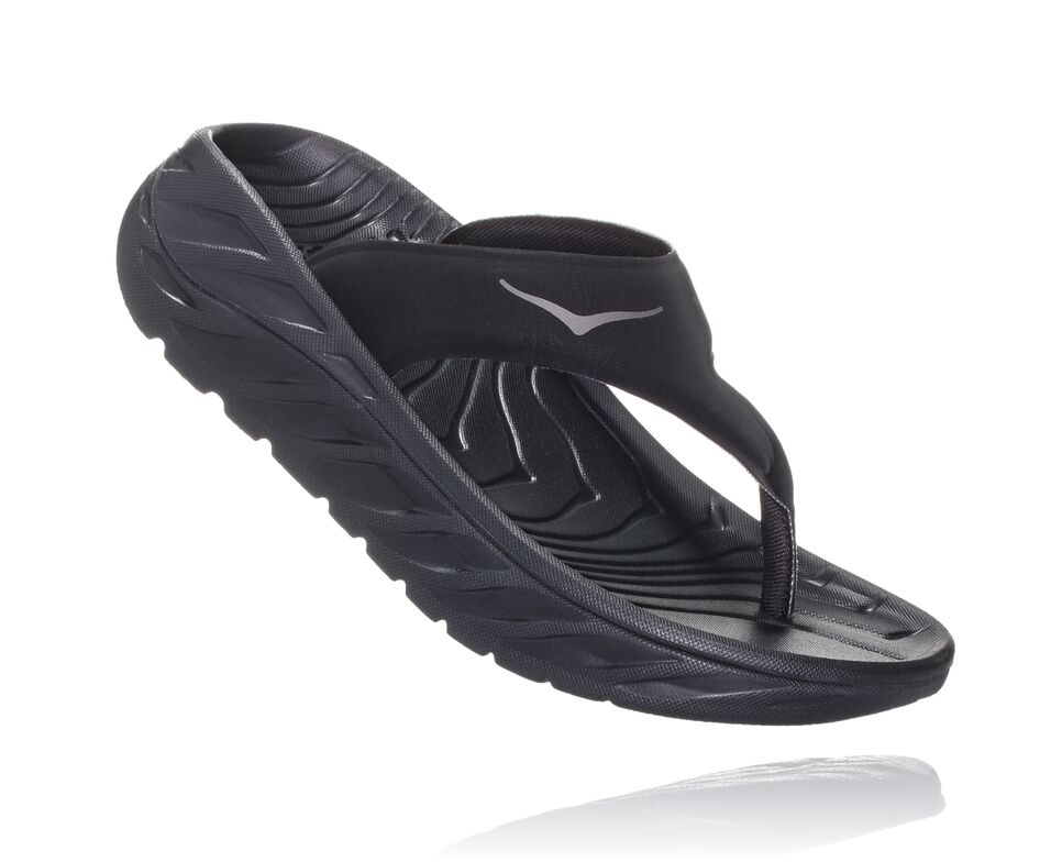 Hoka One One ORA Recovery Flip Flop Dam Svarta Mörk | 97HWXTGBD