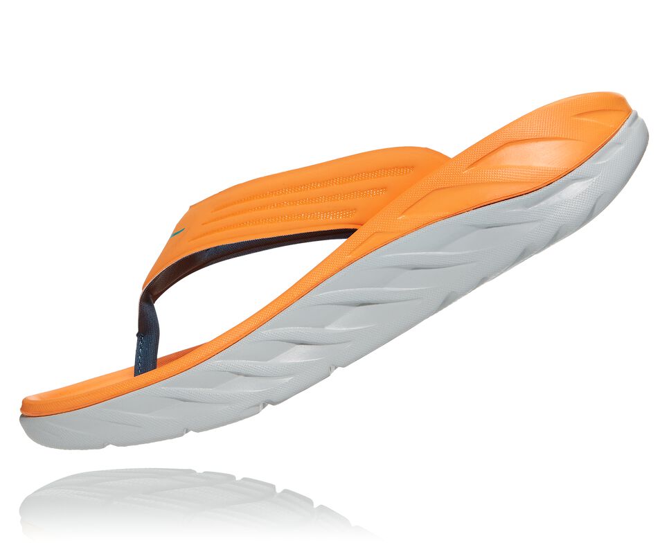 Hoka One One ORA Recovery Flip Flop Herr Orange | 58LAMHCJK