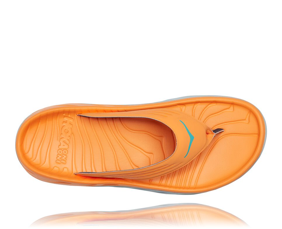 Hoka One One ORA Recovery Flip Flop Herr Orange | 61DIQPTHB