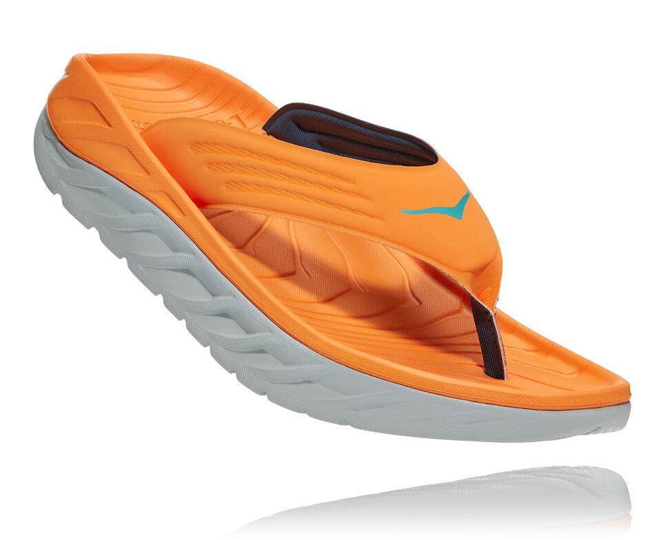 Hoka One One ORA Recovery Flip Flop Herr Orange | 61DIQPTHB