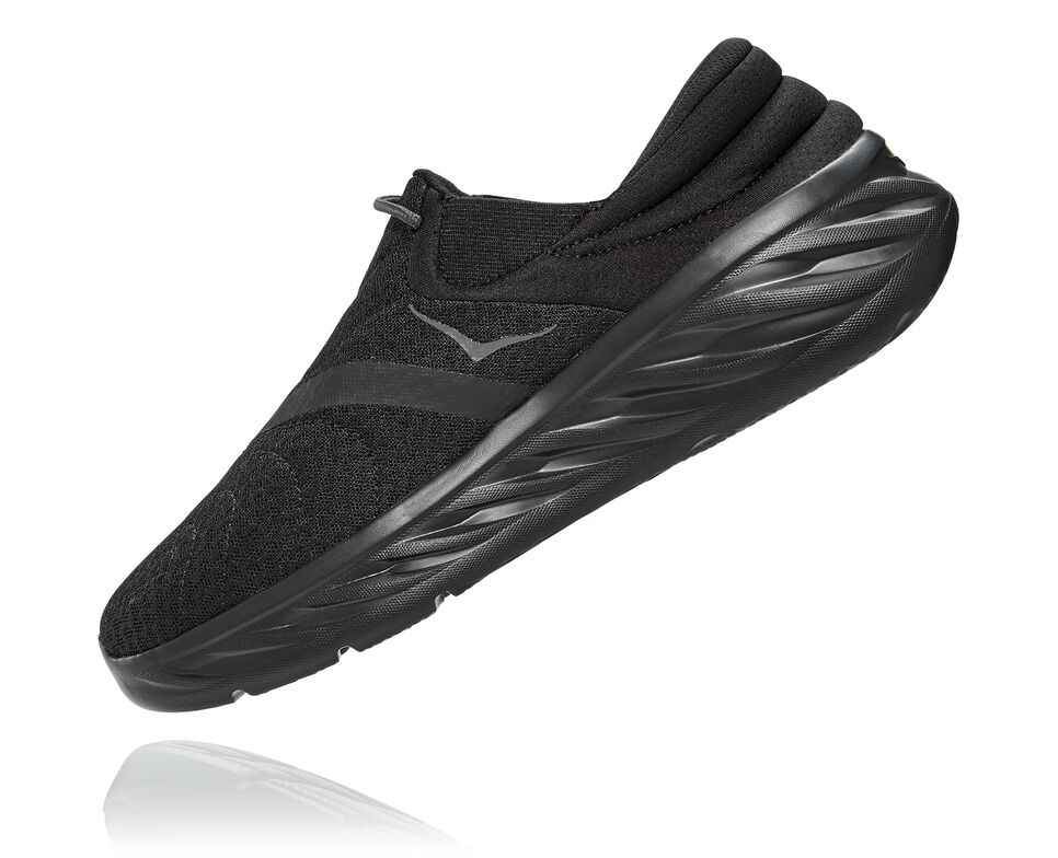 Hoka One One Ora Recovery Shoe 2 Sandaler Herr Svarta Svarta | 92VYIBHON