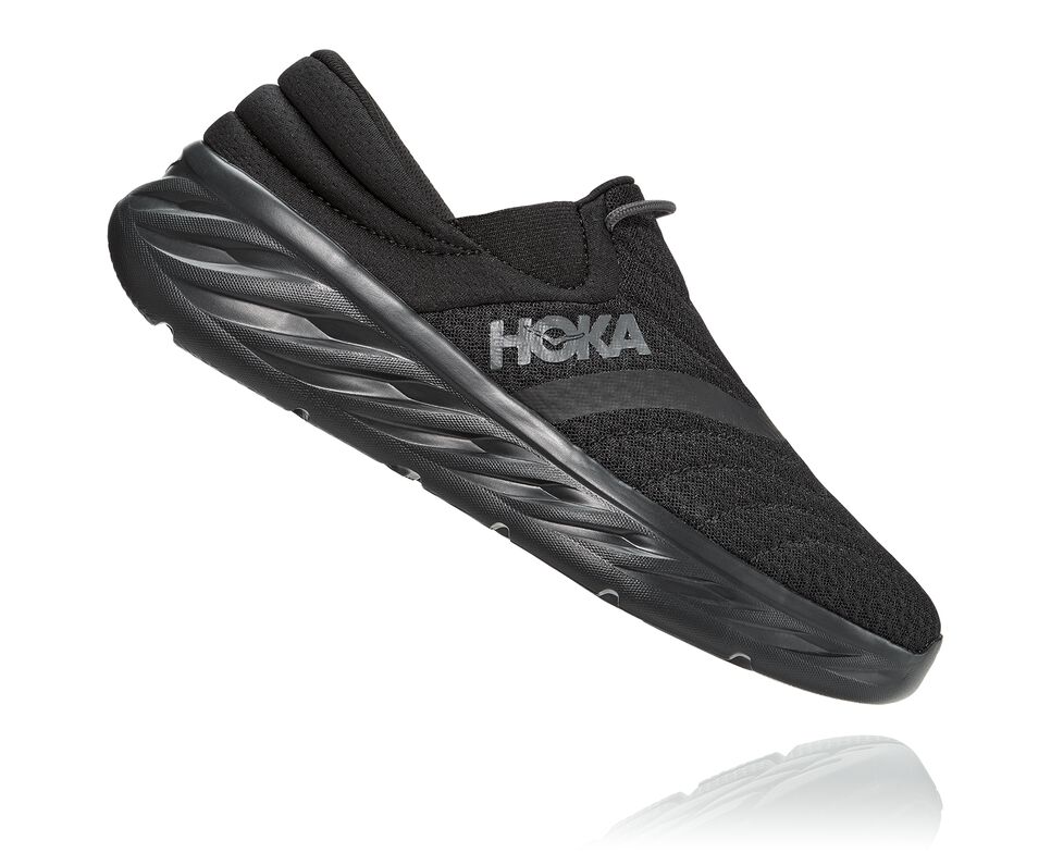 Hoka One One Ora Recovery Shoe 2 Sandaler Herr Svarta Svarta | 92VYIBHON