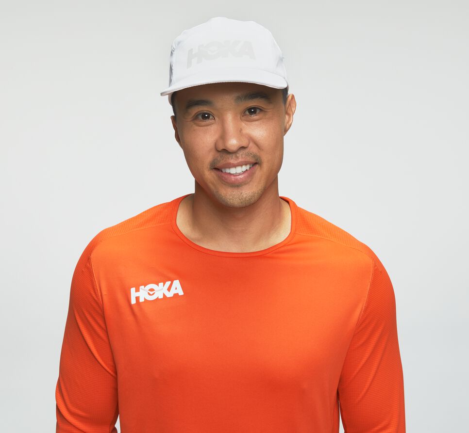 Hoka One One Performance 3/4 Sleeve T-shirt Herr Röda | 23TCOUEHG