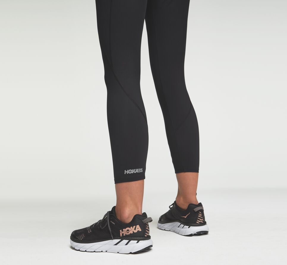 Hoka One One Performance Crop Tight Leggings Dam Svarta | 29LRUBEAS