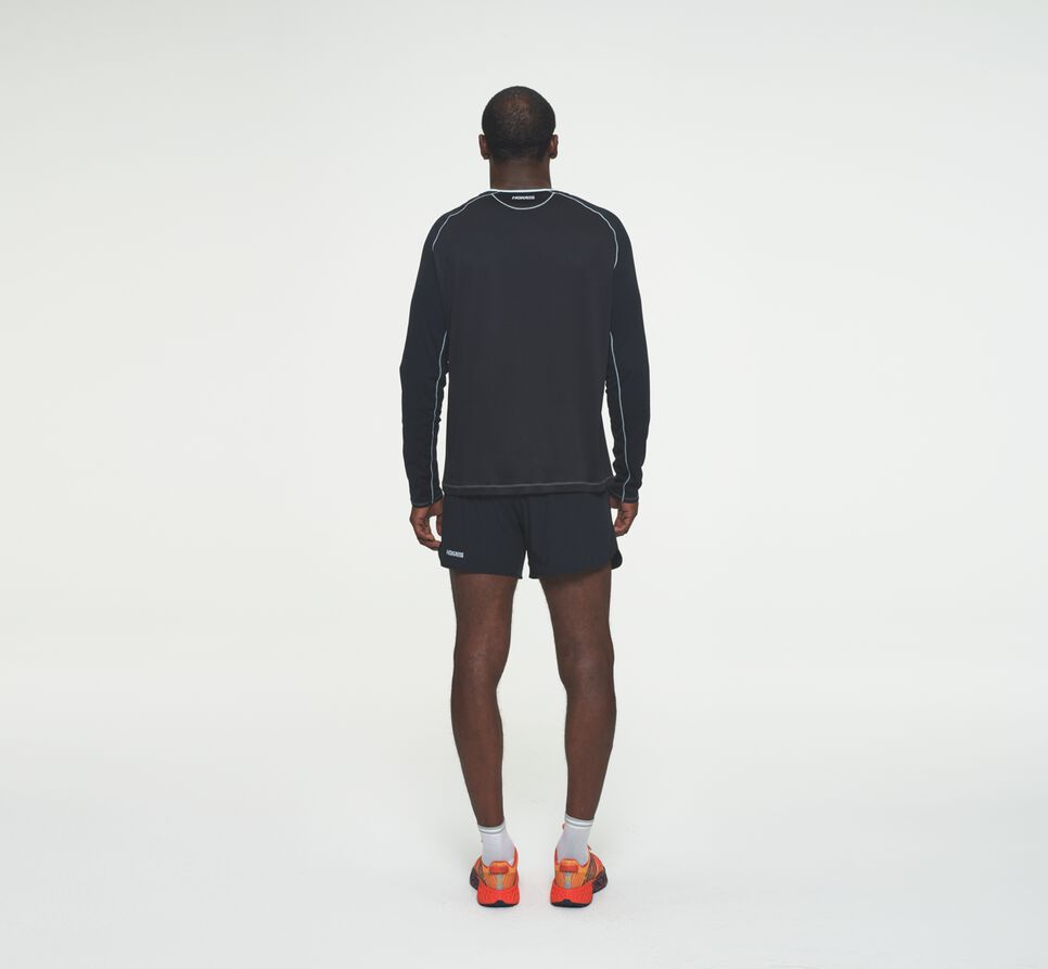 Hoka One One Performance Long Sleeve T-shirt Herr Blå Svarta | 20HPTZLQM