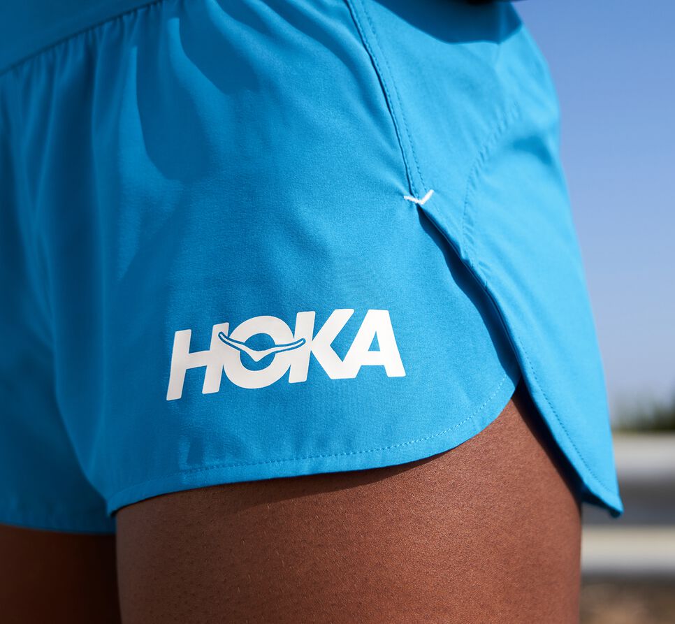 Hoka One One Performance Woven 2" Korta Shorts Dam Blå | 05VNGIEZL