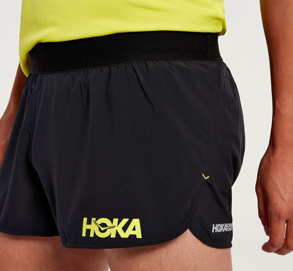 Hoka One One Performance Woven 2" Korta Shorts Herr Svarta | 81XAIVBME