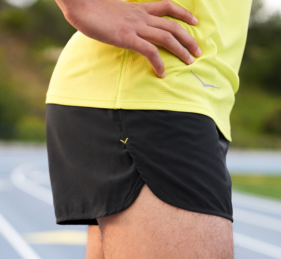 Hoka One One Performance Woven 2" Korta Shorts Herr Svarta | 81XAIVBME