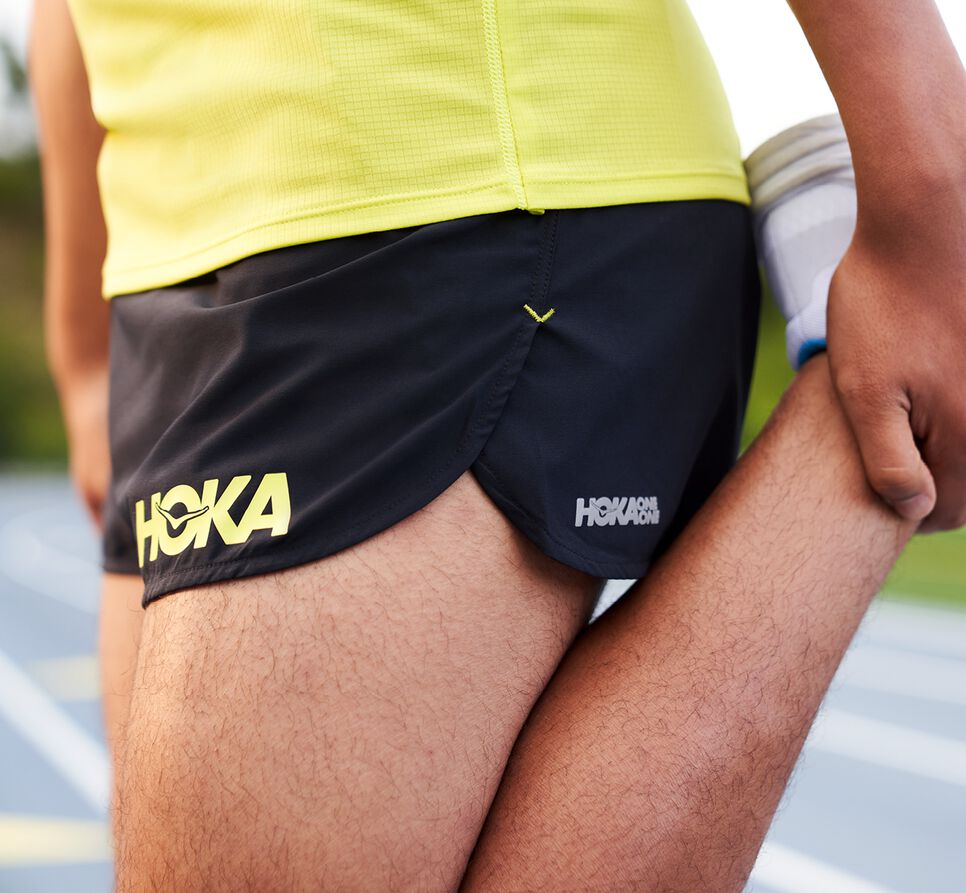 Hoka One One Performance Woven 2" Korta Shorts Herr Svarta | 81XAIVBME