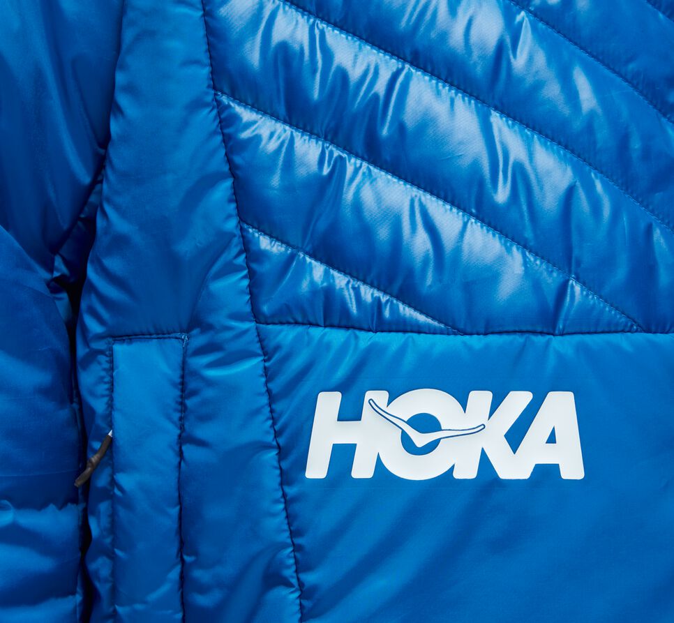 Hoka One One Puffy Jacka Unisex Blå | 15QZSBHWJ