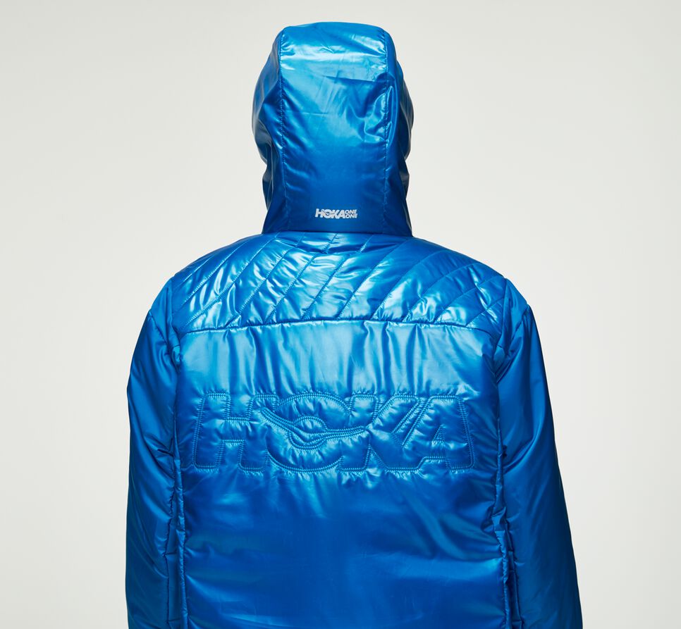 Hoka One One Puffy Jacka Unisex Blå | 15QZSBHWJ