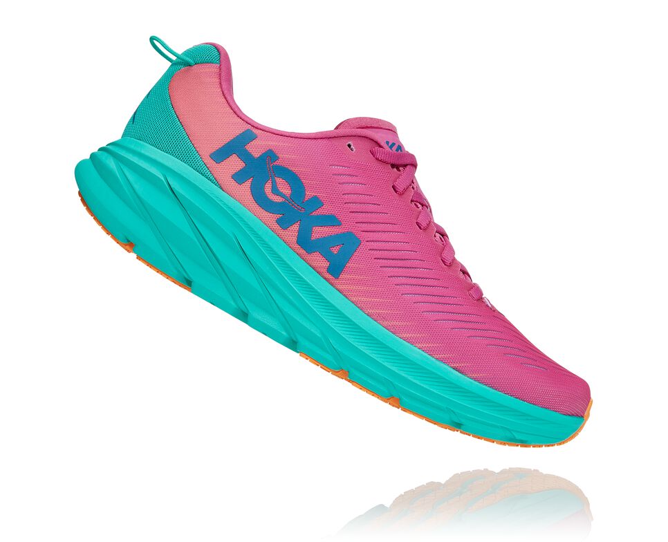 Hoka One One Rincon 3 Stabila Löparskor Dam Rosa | 83IXEZWND