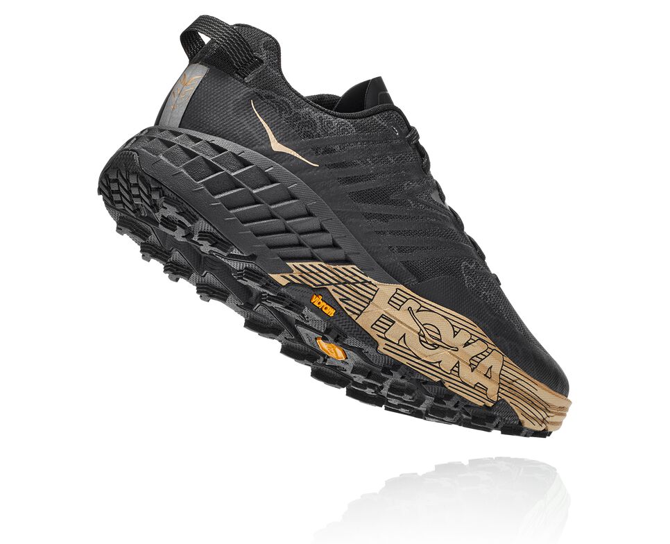 Hoka One One Speedgoat 4 CNY Trail löparskor Unisex Svarta Guld | 18JCRMOTK