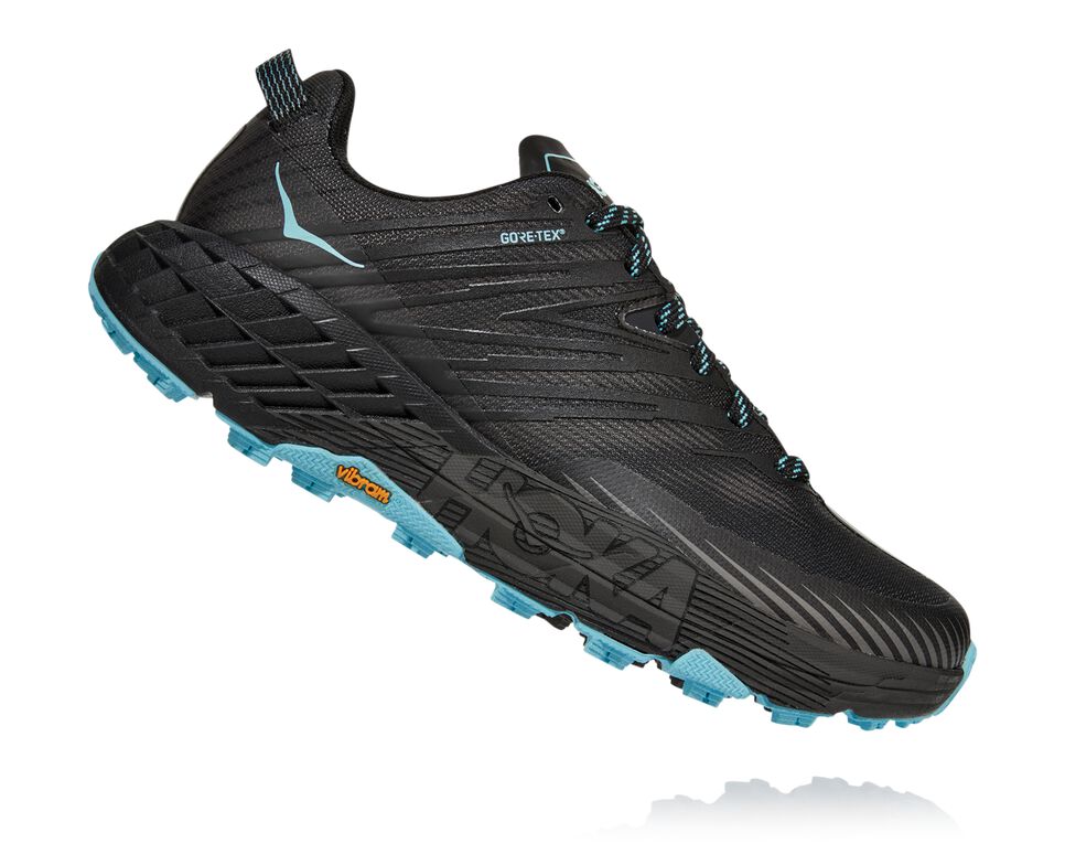 Hoka One One Speedgoat 4 GORE-TEX Trail löparskor Dam Mörkgrå | 01TWEAJZV