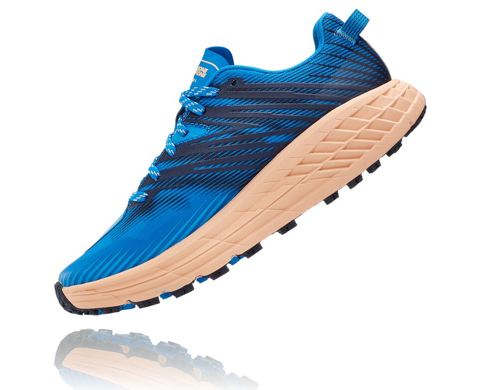 Hoka One One Speedgoat 4 Trail löparskor Dam Indigo Aprikos | 60DHPYNBR