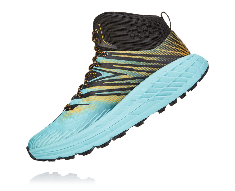 Hoka One One Speedgoat Mid GORE-TEX 2 Trail löparskor Dam Antigua Sand / Golden Rod | 08DLBZAMH