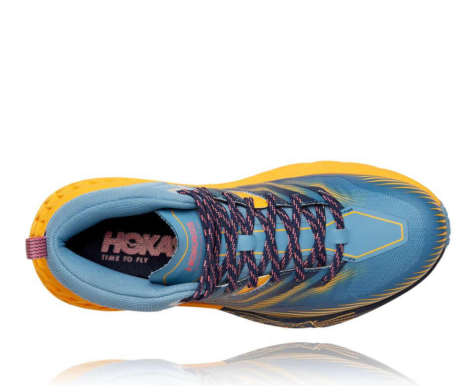 Hoka One One Speedgoat Mid GORE-TEX 2 Trail löparskor Dam Blå | 85HQKBPRW