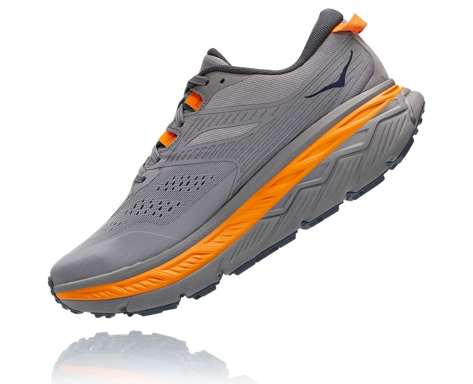 Hoka One One Stinson Atr 6 Trail löparskor Herr Frost Gray / Bright Marigold | 49UYOCLFM