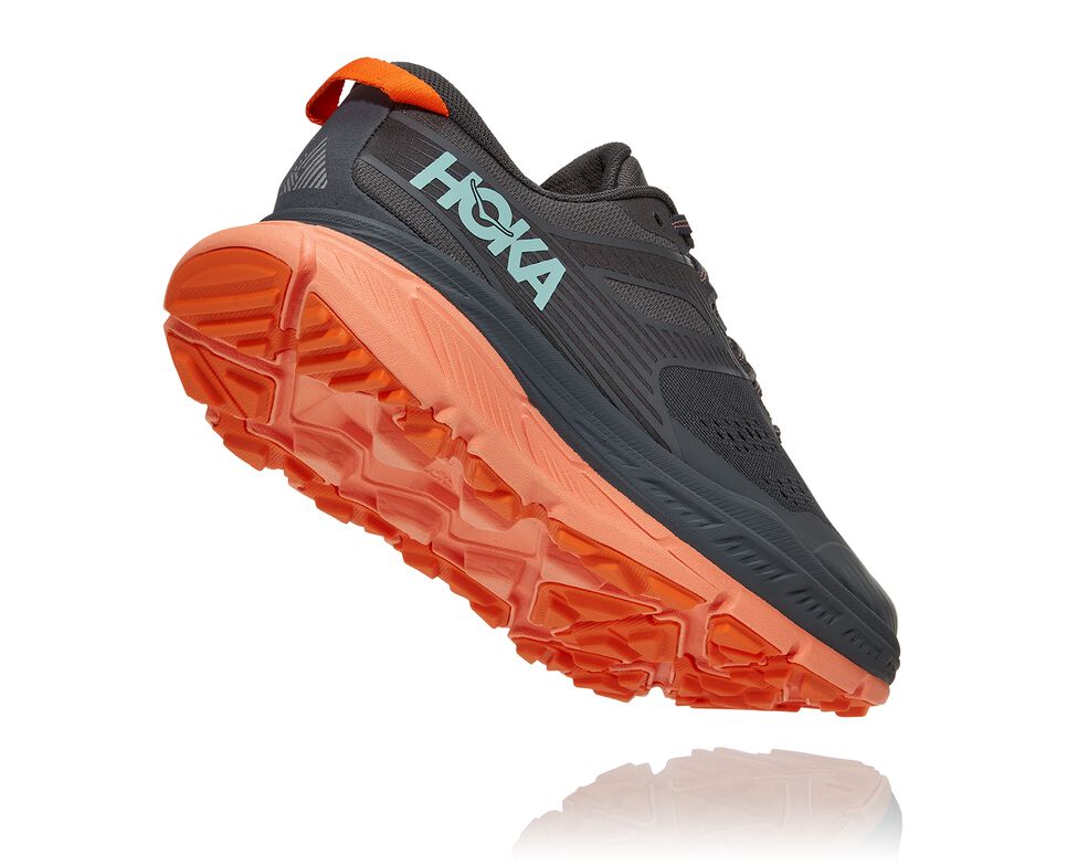 Hoka One One Stinson Atr 6 Trail löparskor Dam Castlerock / Cantaloupe | 98XEYZVAF