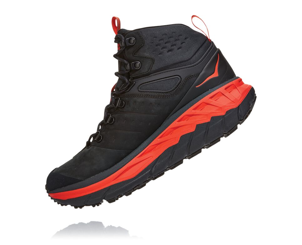 Hoka One One Stinson Mid GORE-TEX Vandringskängor Herr Röda | 48BYJALFP