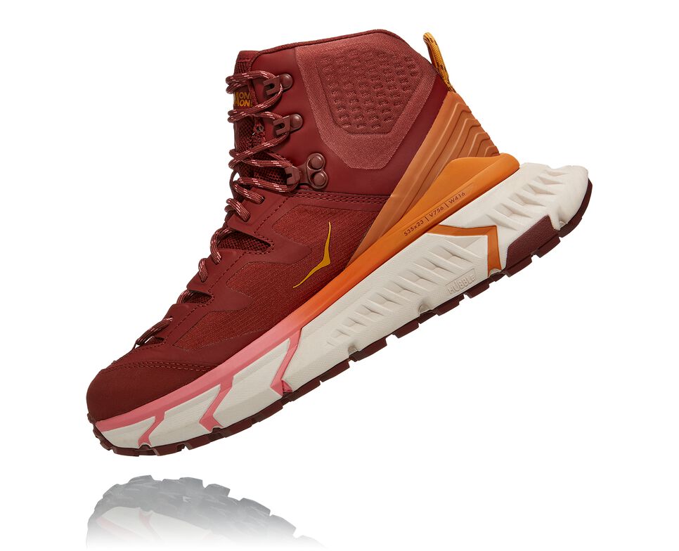 Hoka One One TenNine Hike GORE-TEX Vandringskängor Dam Cherry Mahogany / Strawberry Ice | 69SVGXBUA