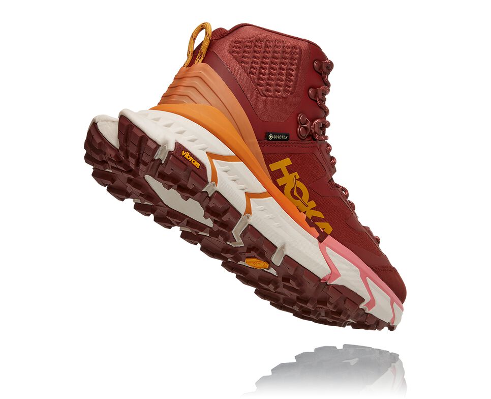 Hoka One One TenNine Hike GORE-TEX Vandringskängor Dam Cherry Mahogany / Strawberry Ice | 69SVGXBUA