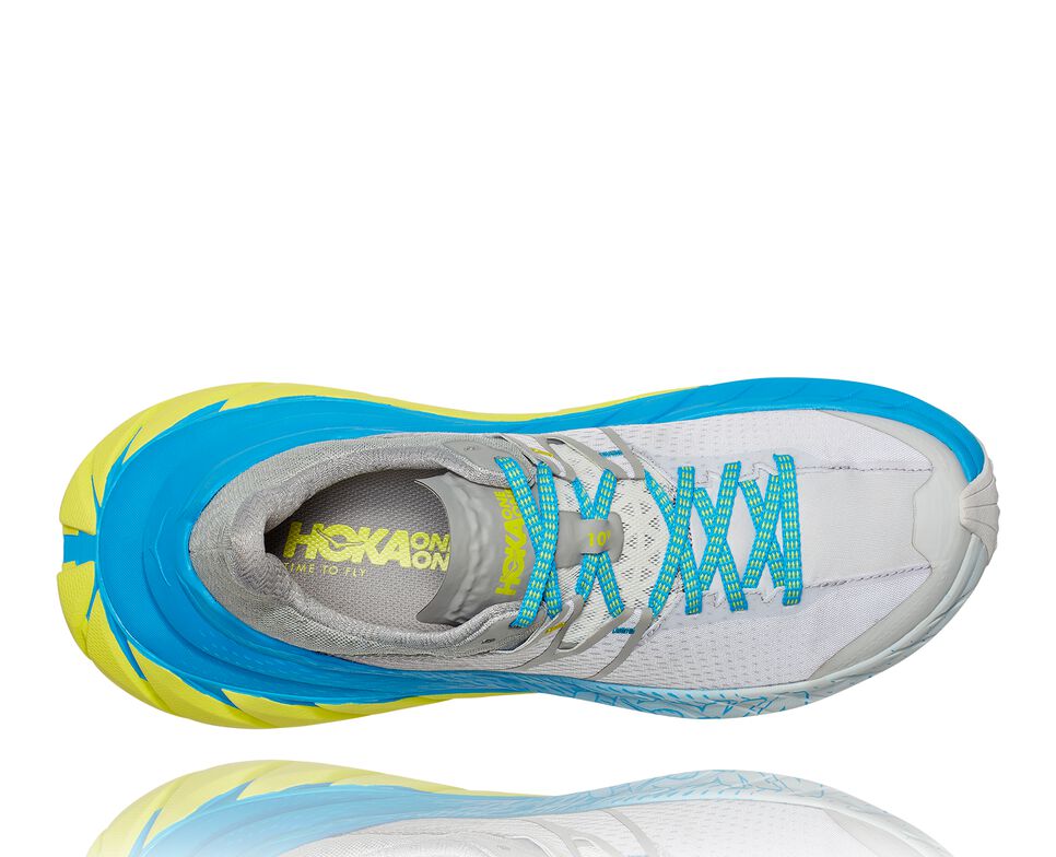 Hoka One One TenNine Trail löparskor Unisex Drizzle / Lunar Rock | 46DANHZPL