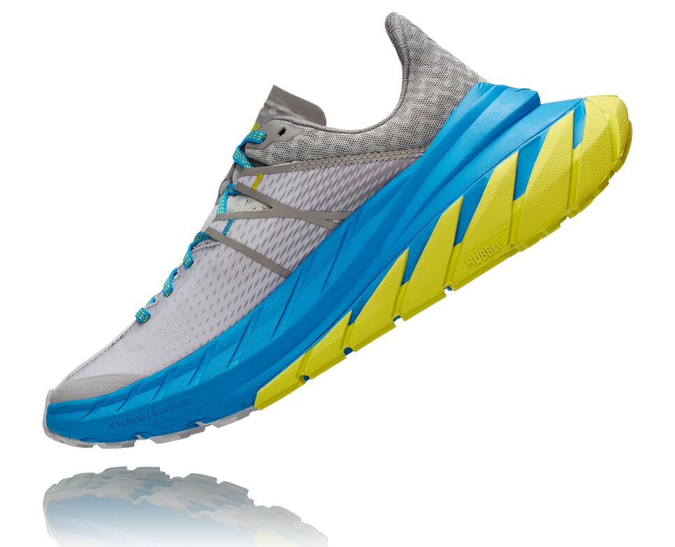 Hoka One One TenNine Trail löparskor Unisex Drizzle / Lunar Rock | 46DANHZPL