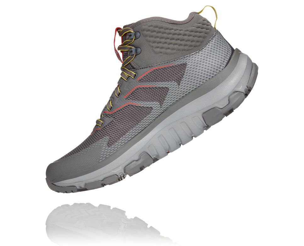 Hoka One One Toa GORE-TEX Vandringskängor Herr Charcoal Gray / Fiesta | 74JTOMEUC