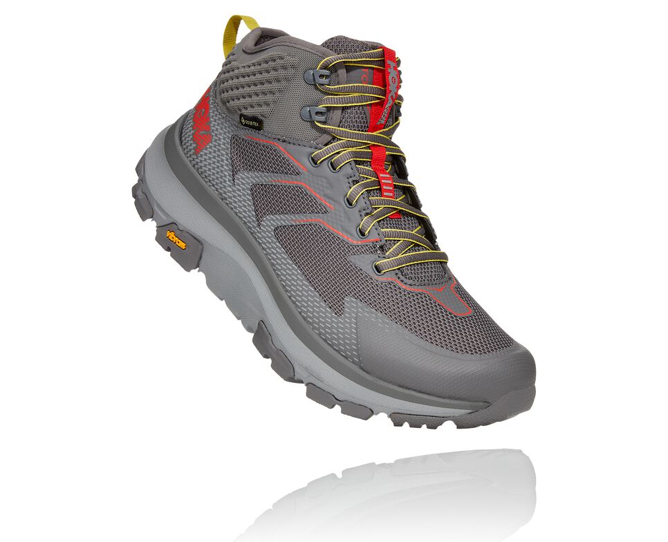 Hoka One One Toa GORE-TEX Vandringskängor Herr Charcoal Gray / Fiesta | 74JTOMEUC