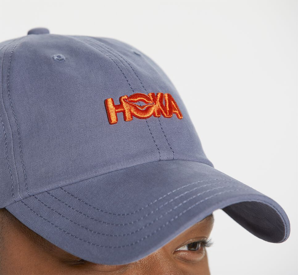 Hoka One One Vanliga Hat Unisex Blå Grå Orange | 10NMQZFSP