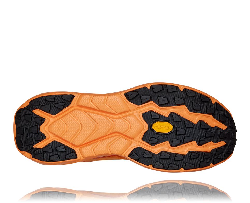 Hoka One One Zinal Trail löparskor Herr Orange Orange | 86NVRDZKJ